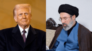 Donald trump and Mojtaba Khamenei