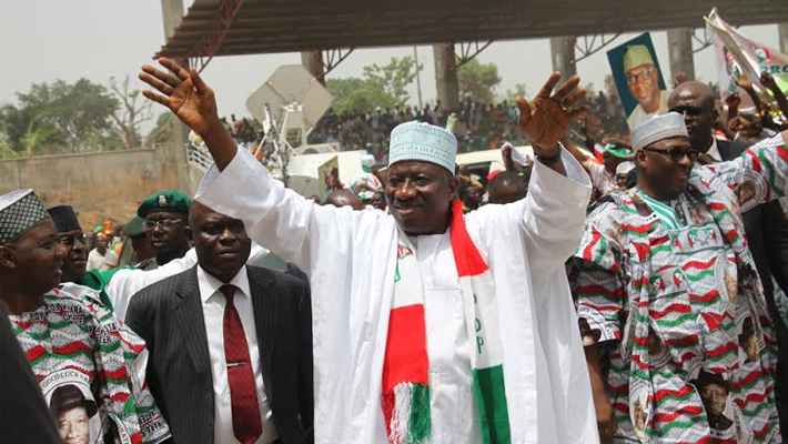 Jonathan campaigning in 2015
