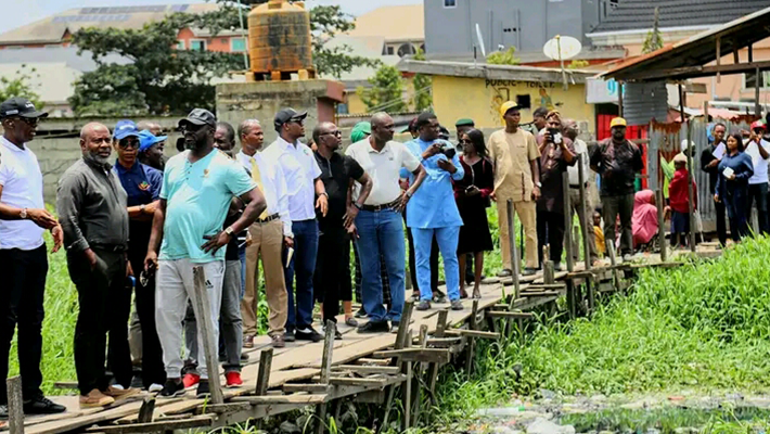 On-the-spot assessment of some drainage channels in LAGOS