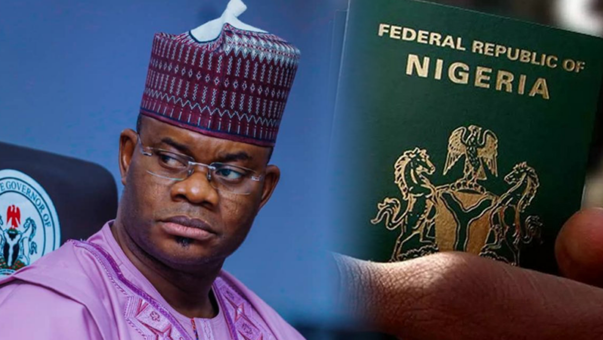 Yahaya Bello/A Nigerian passport