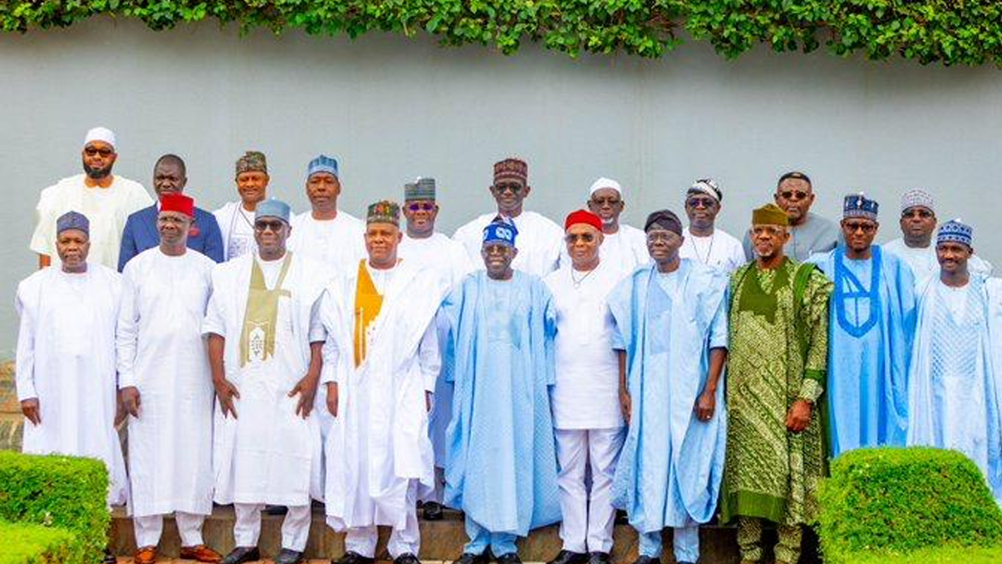 Tinubu with APC chieftains