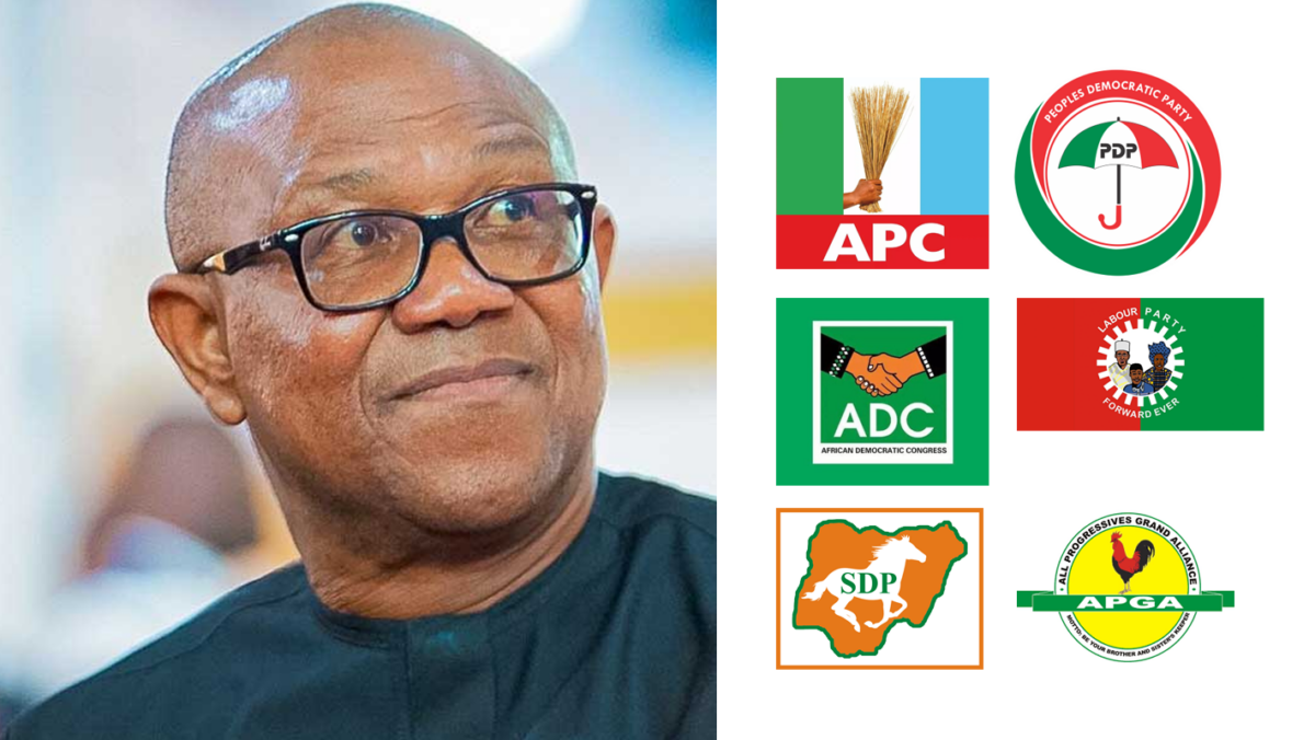 Peter Obi; APC, PDP, ADC, LP, SDP, APGA