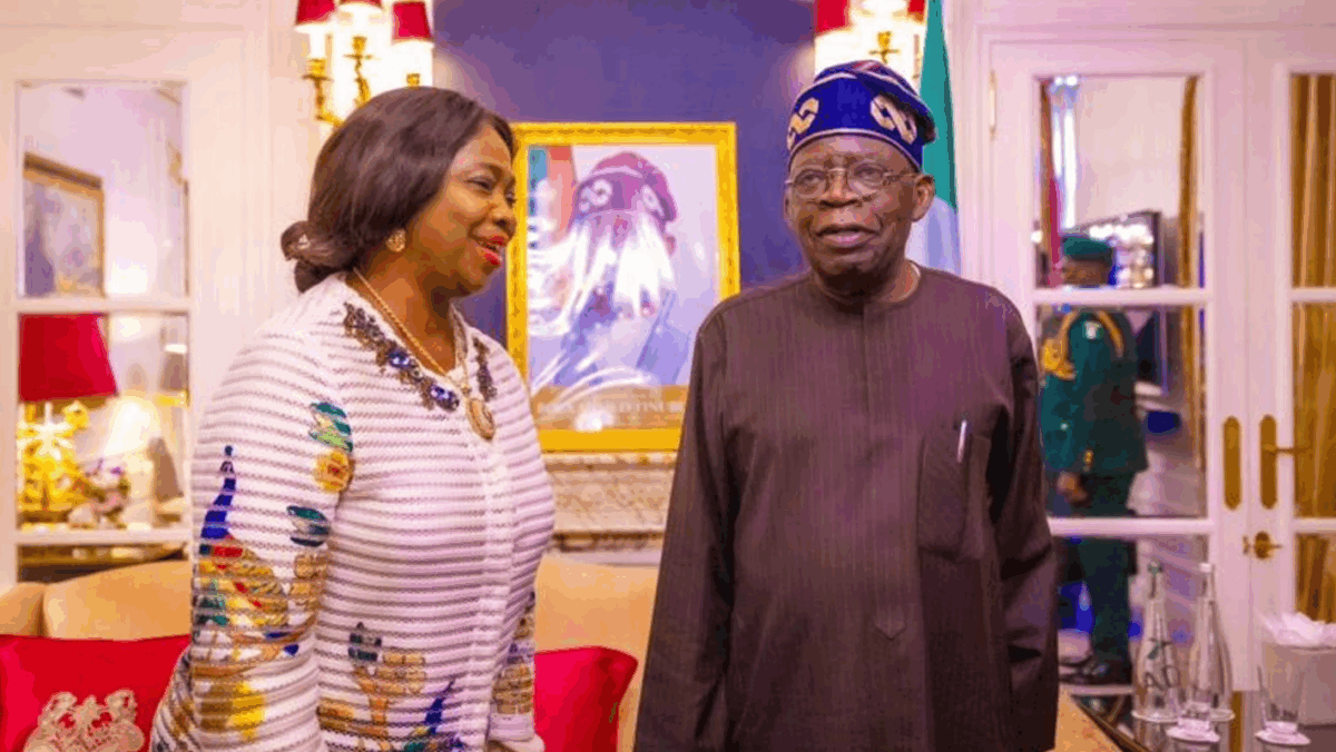 Abike Dabiri-Erewa with President Bola Tinubu