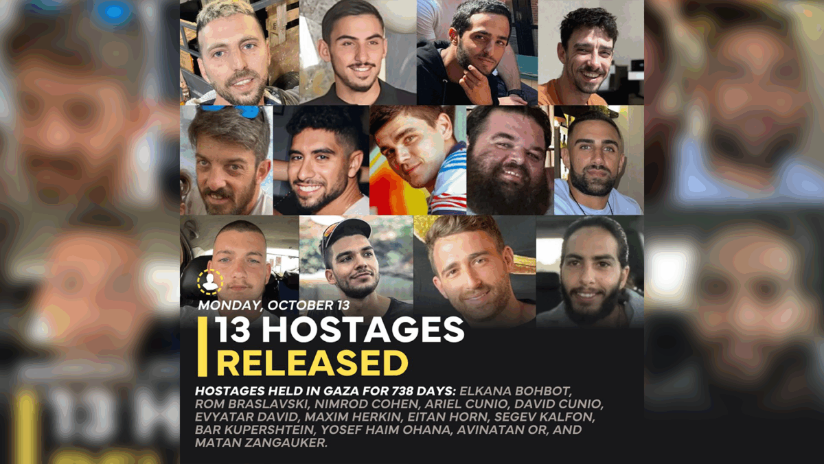 13 released hostages