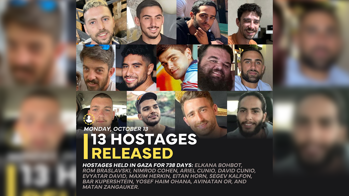 13 released hostages