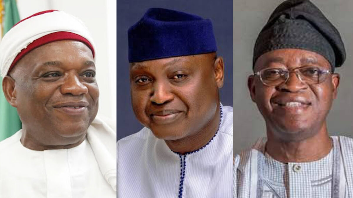 Orji Kalu, Biodun Oyebanji and Governor Gboyega