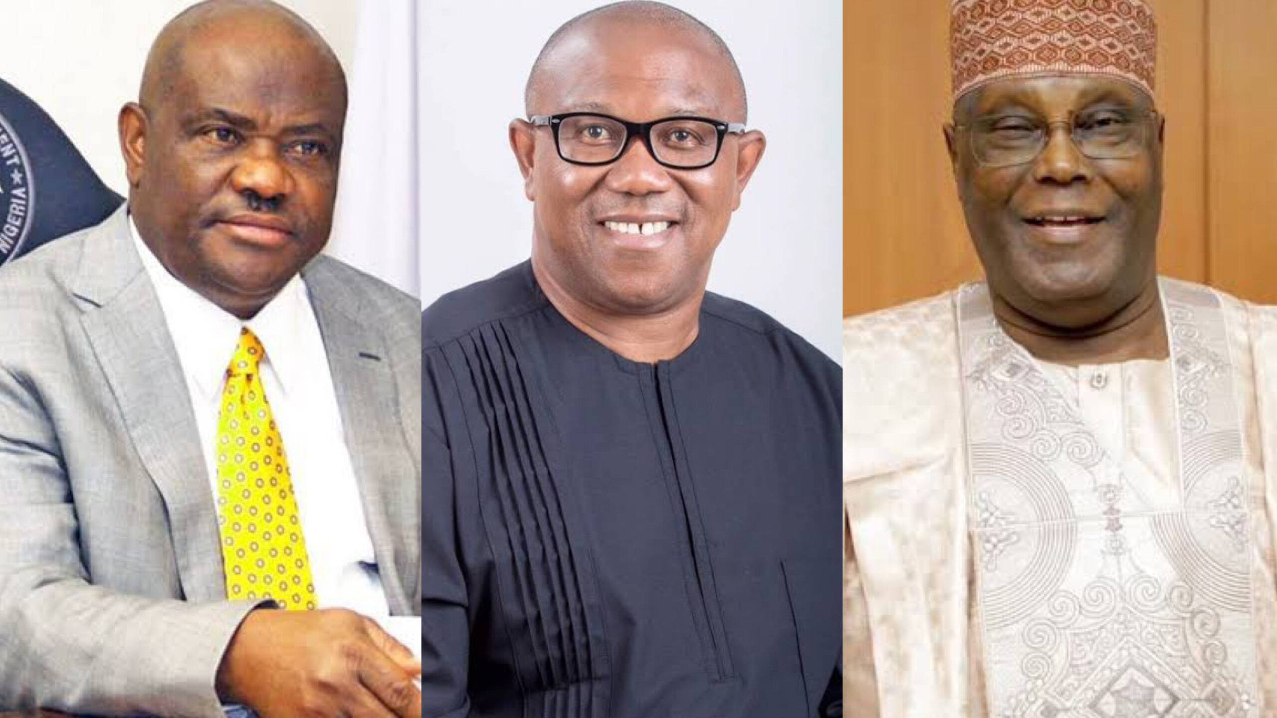 Nyesom Wike, Peter Obi and Atiku Abubakar