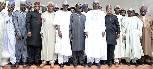 Saraki with PDP leaders