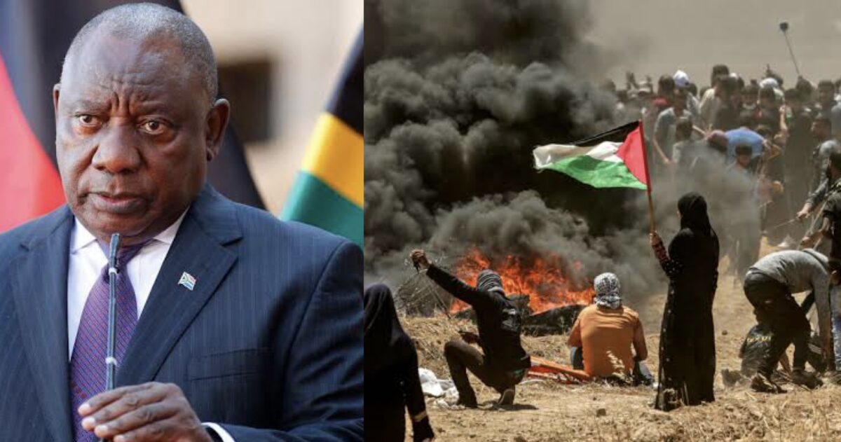 RAMAPHOSA; GAZA BLOODBATH