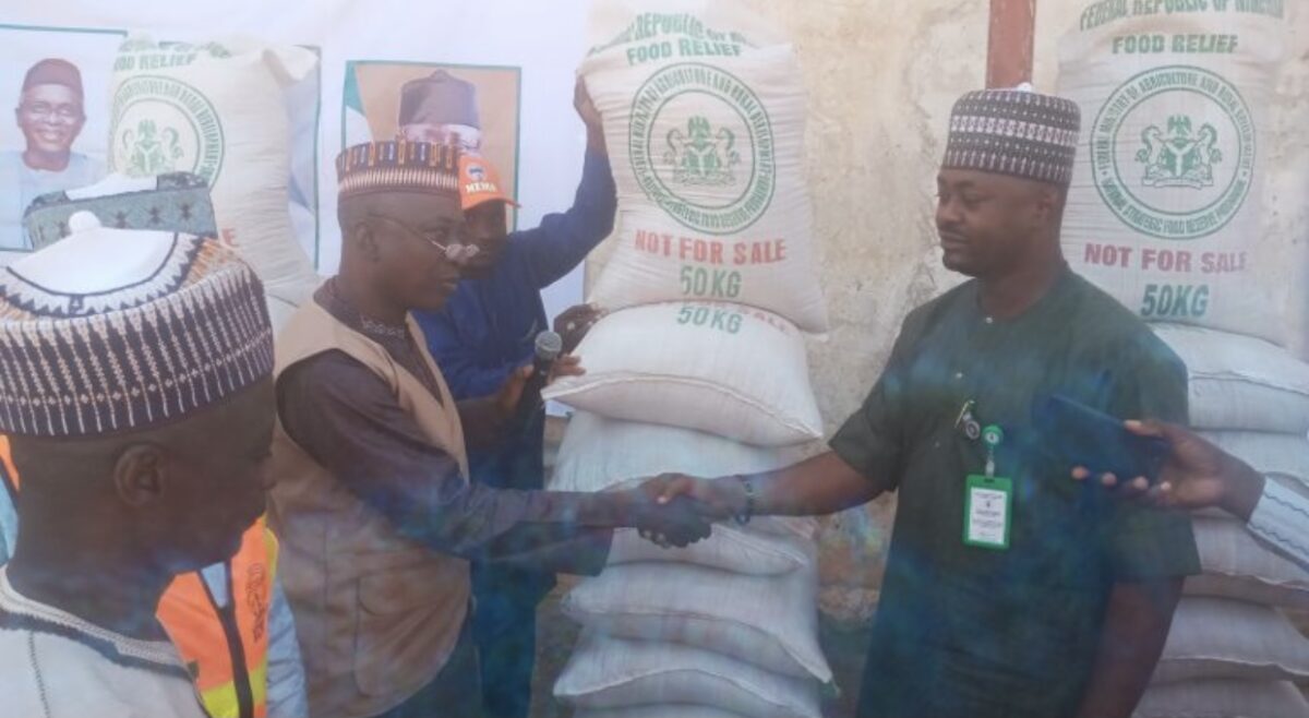 NEMA distributing grains in Kaduna State