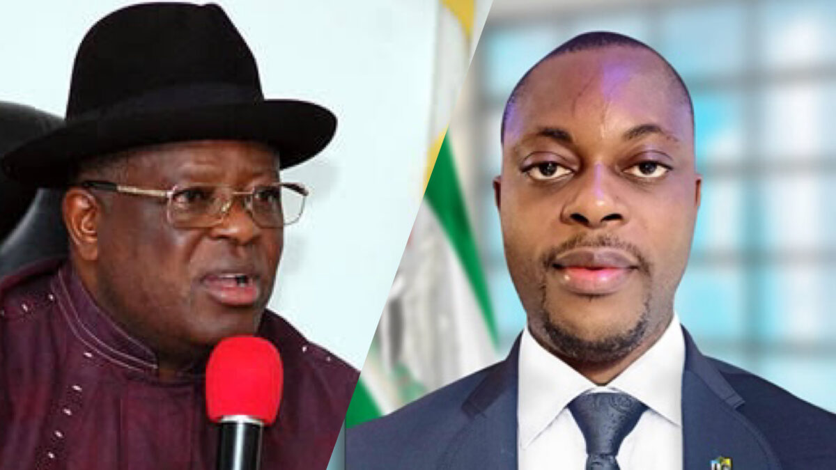 Governor David Umahi and Orlando Nweze