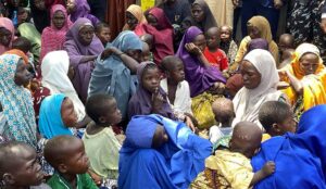 Boko Haram wives, children
