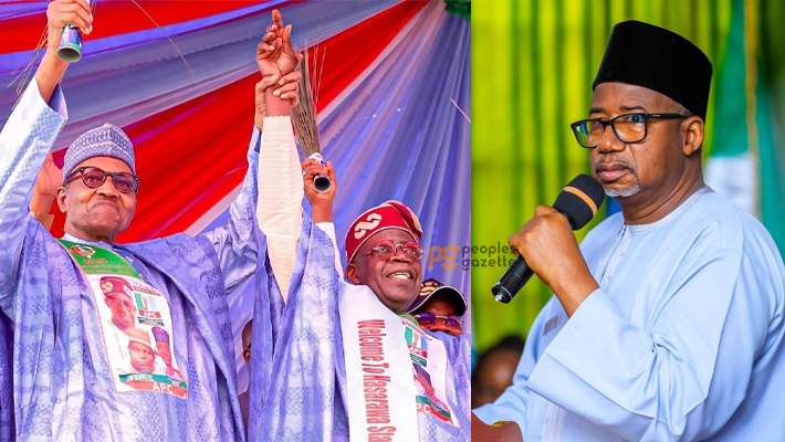 President Bola Tinubu and Buhari, Bala Mohammed