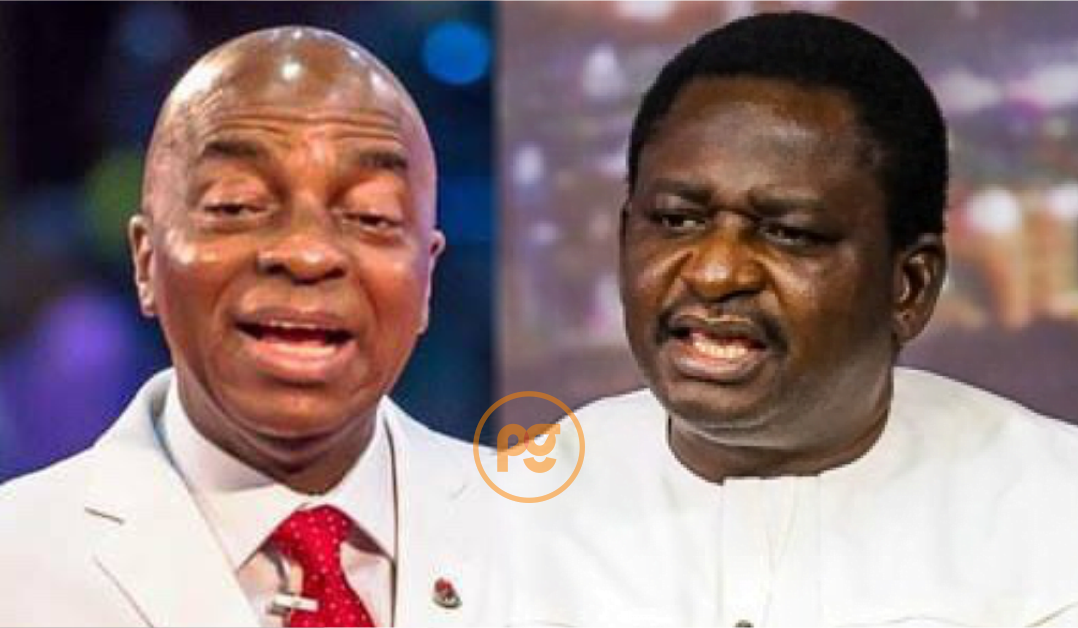 Bishop David Oyedepo and Femi Adesina
