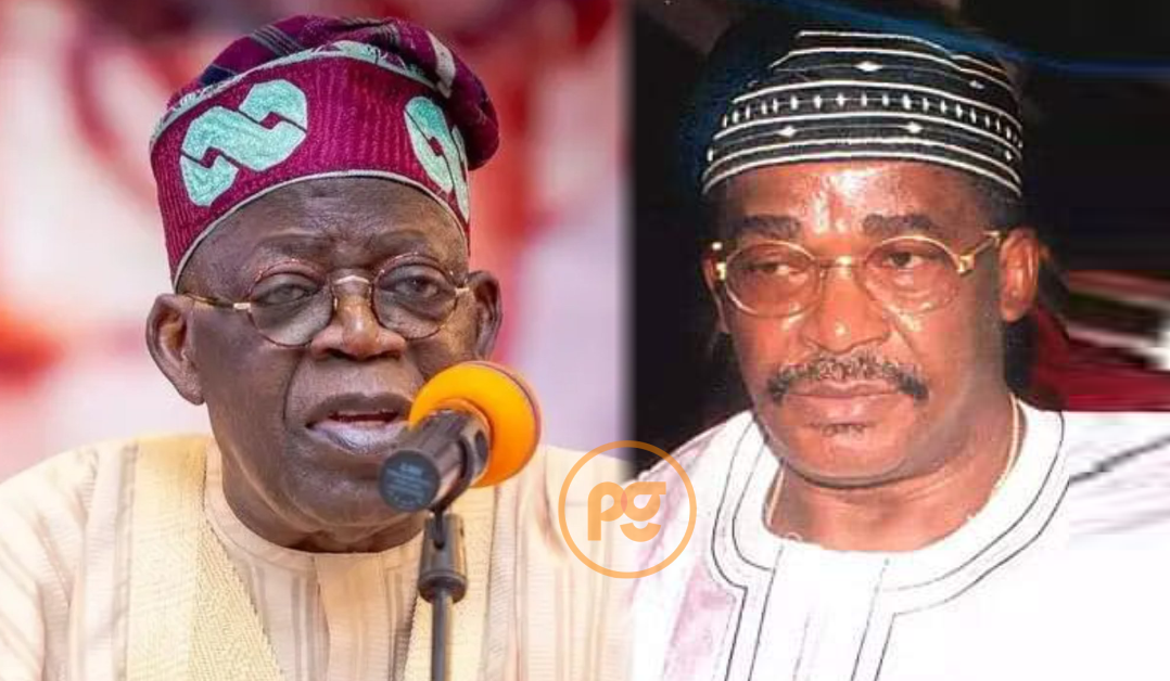 Bola Tinubu and retired Lt.-Gen. Oladipo Diya