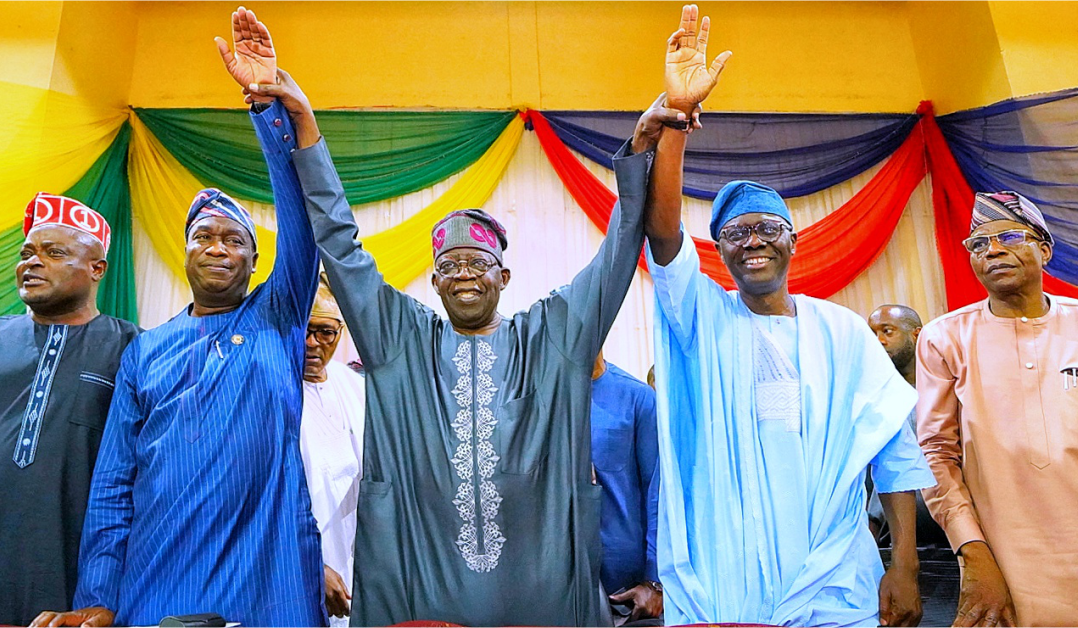 Bola Tinubu endorse Governor Babajide Sanwo-Olu and his Deputy, Obafemi Hamzat