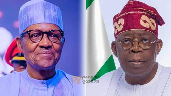 Buhari and President Bola Tinubu