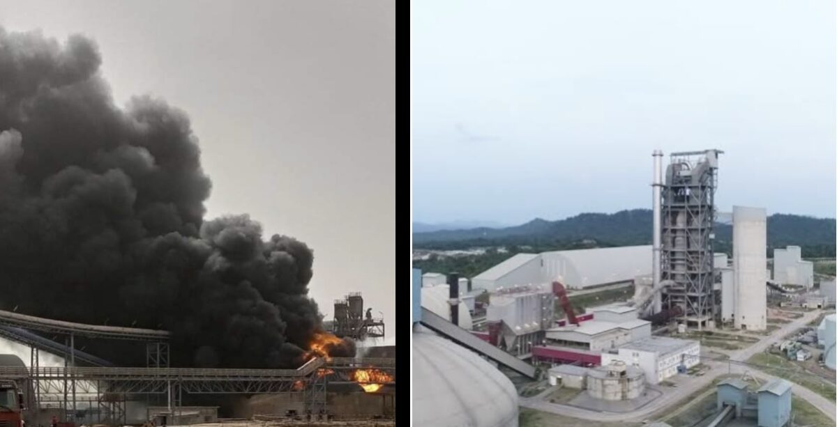 Industrial fire at BUA cement