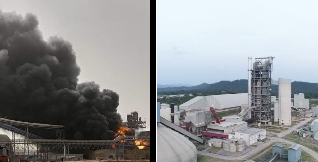 Industrial fire at BUA cement