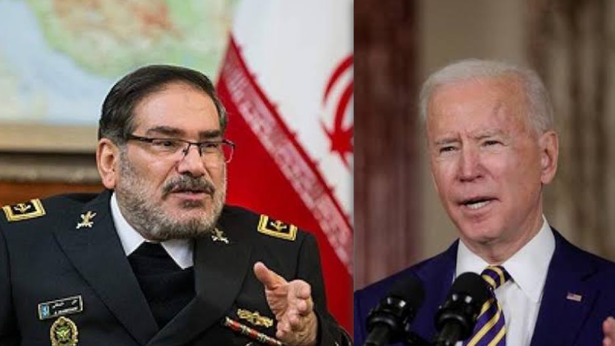 Ali Shamkhani, Joe Biden