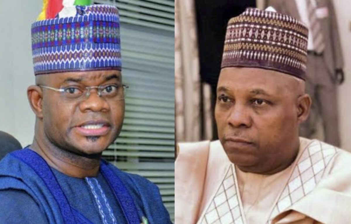 Governor Yahaya Bello and Kashim Shettima