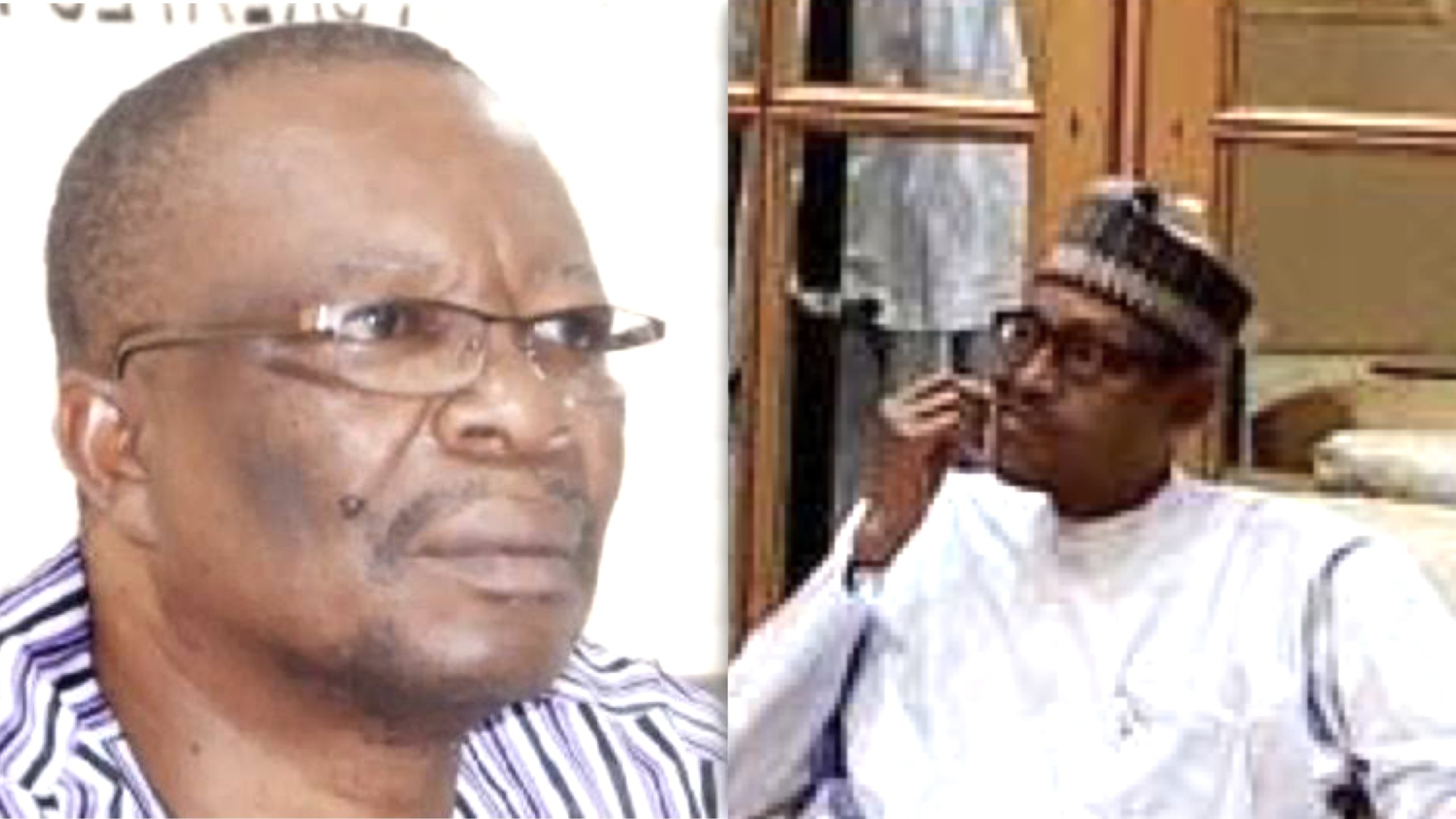 ASUU Chairman Emmanuel Osodeke and President Muhammadu Buhari