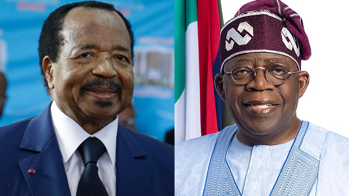 Cameroon and Nigeria's presidents