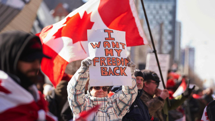 Canadian protesters