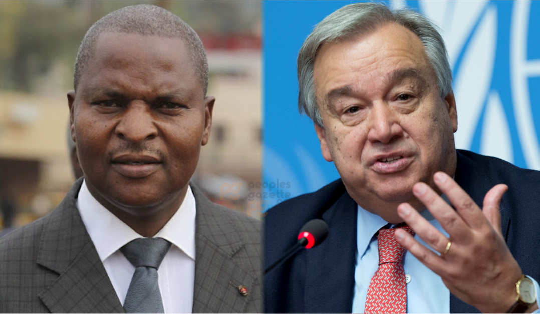Central African Republic President, Faustin-Archange Touadéra and UN Secretary-General António Guterres