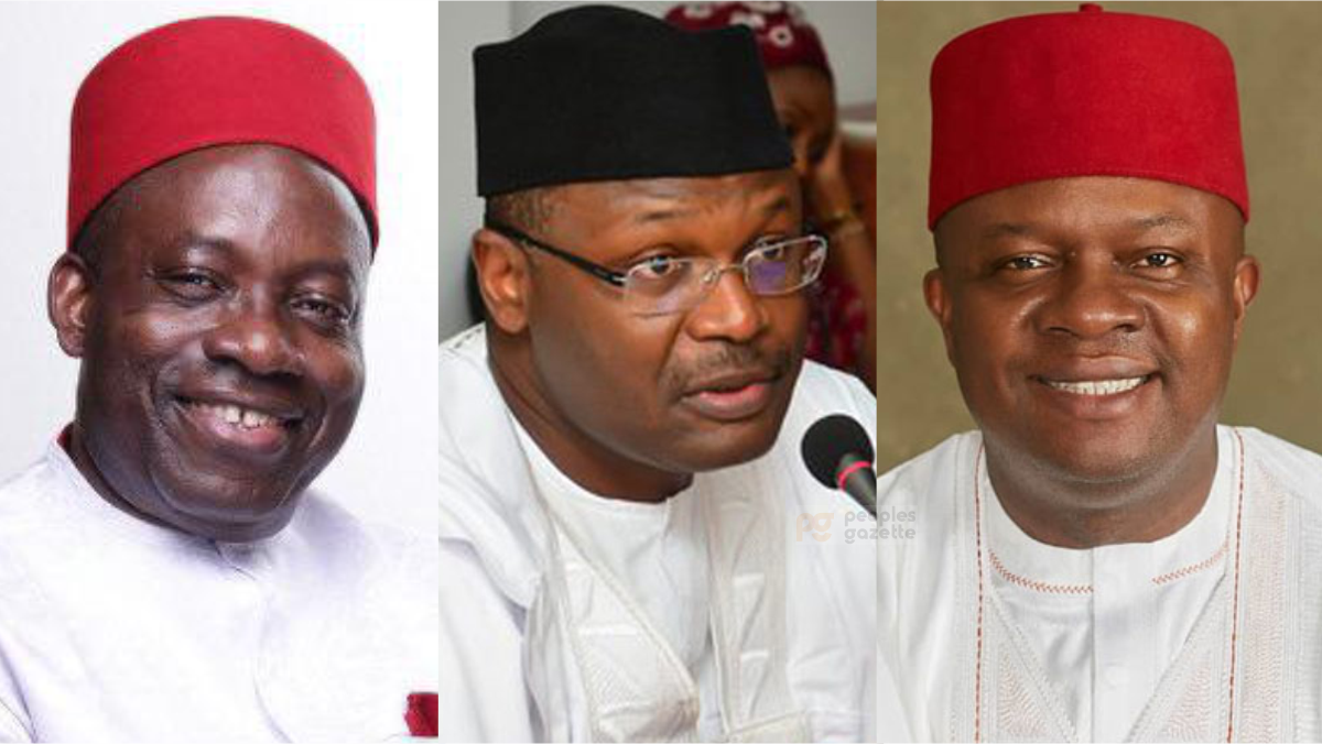 Chukwuma Soludo, INEC Chairman, Prof. Yakub Mahmood, Valentine Ozigbo