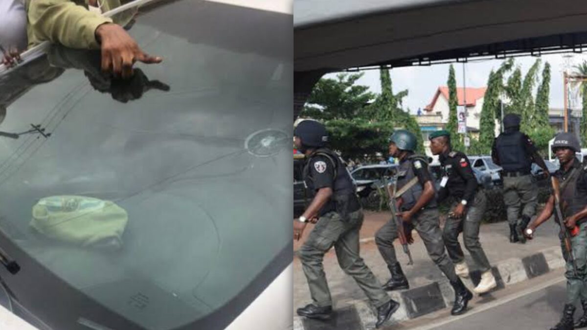 Vehicle of corps member and police