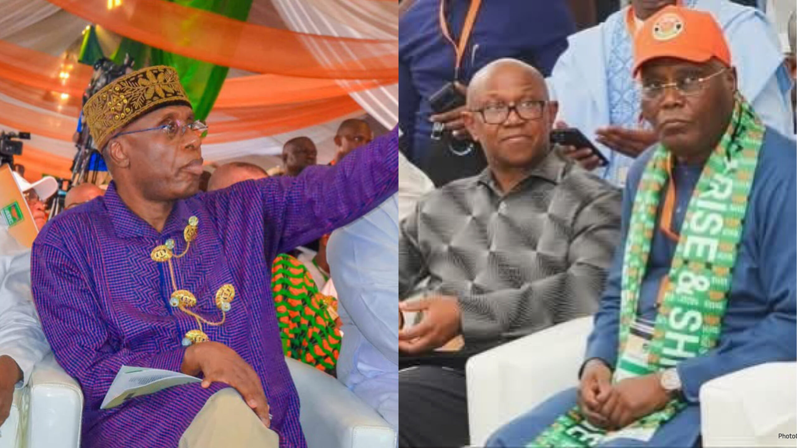 Atiku, Amaechi, Obi at ADC convention