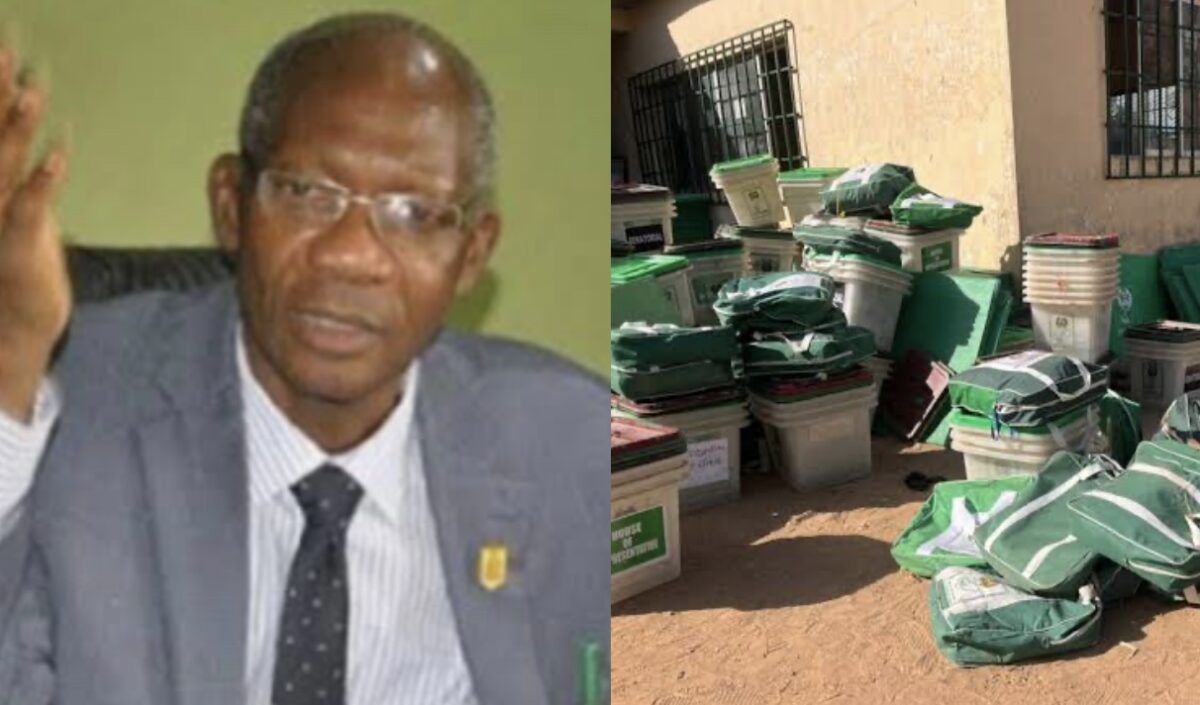Olusegun Agbaje and election materials
