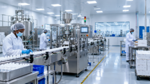 Pharmaceutical factory(AI generated image)