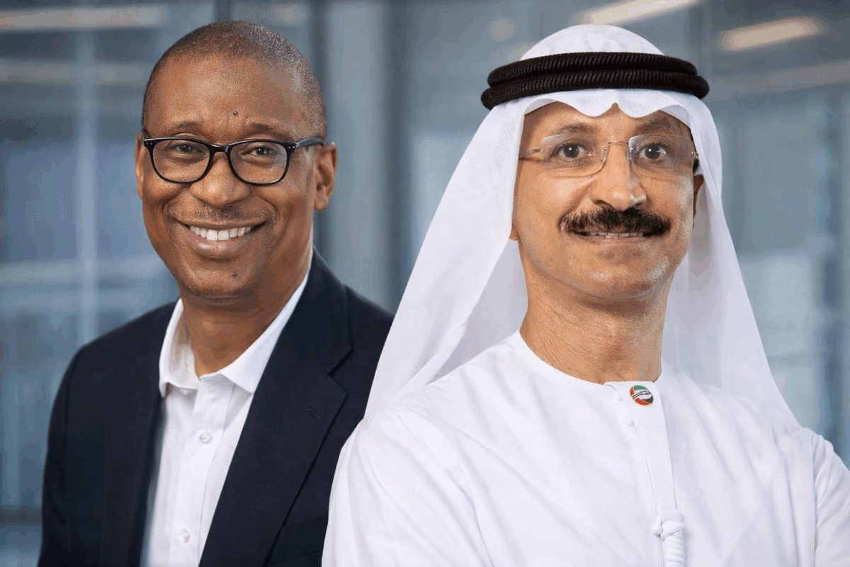 Sultan Ahmed bin Sulayem and Enelamah Okechukwu