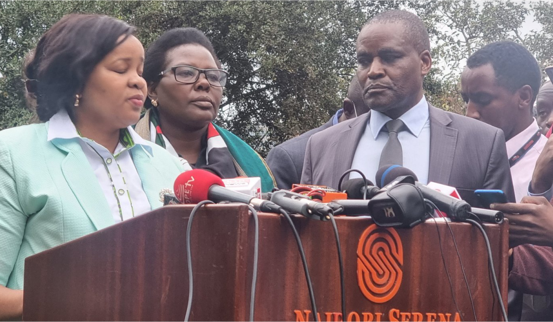 Deputy chairperson of the Independent Electoral and Border Commission, Juliana Cherera, and three other commissioners
