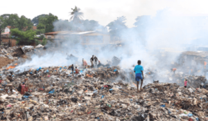 Dumpsite smoke