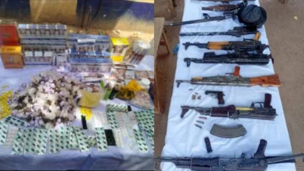 recovered hard drugs and rifles