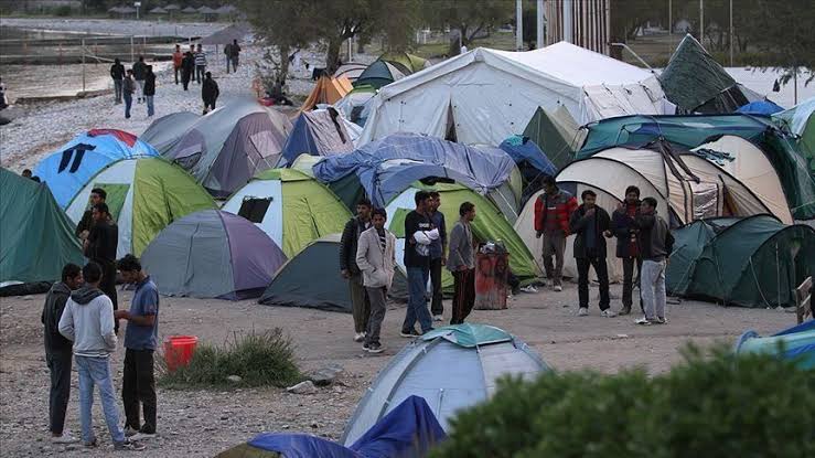 Athens refugees camp
