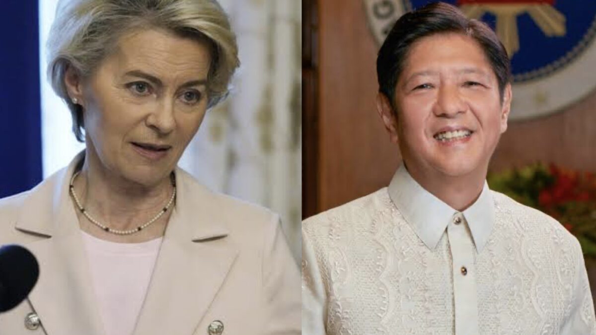 Ursula von der Leyen and President Ferdinand Marcos Jr.