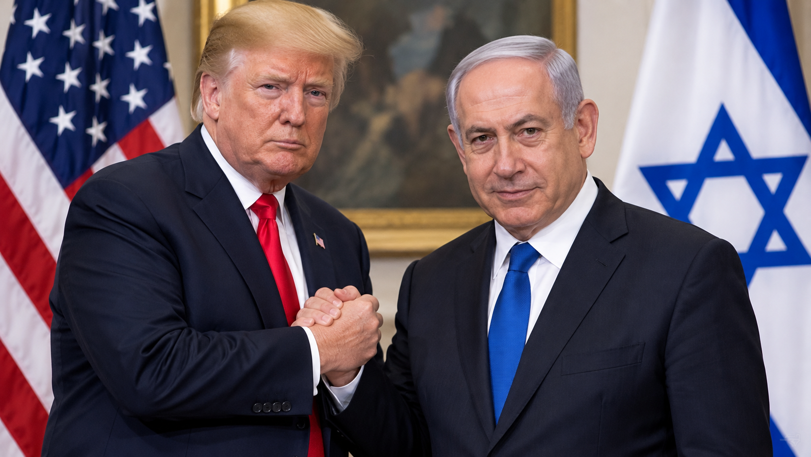 Trump and Netanyahu(AI generated image used to illustrate story)