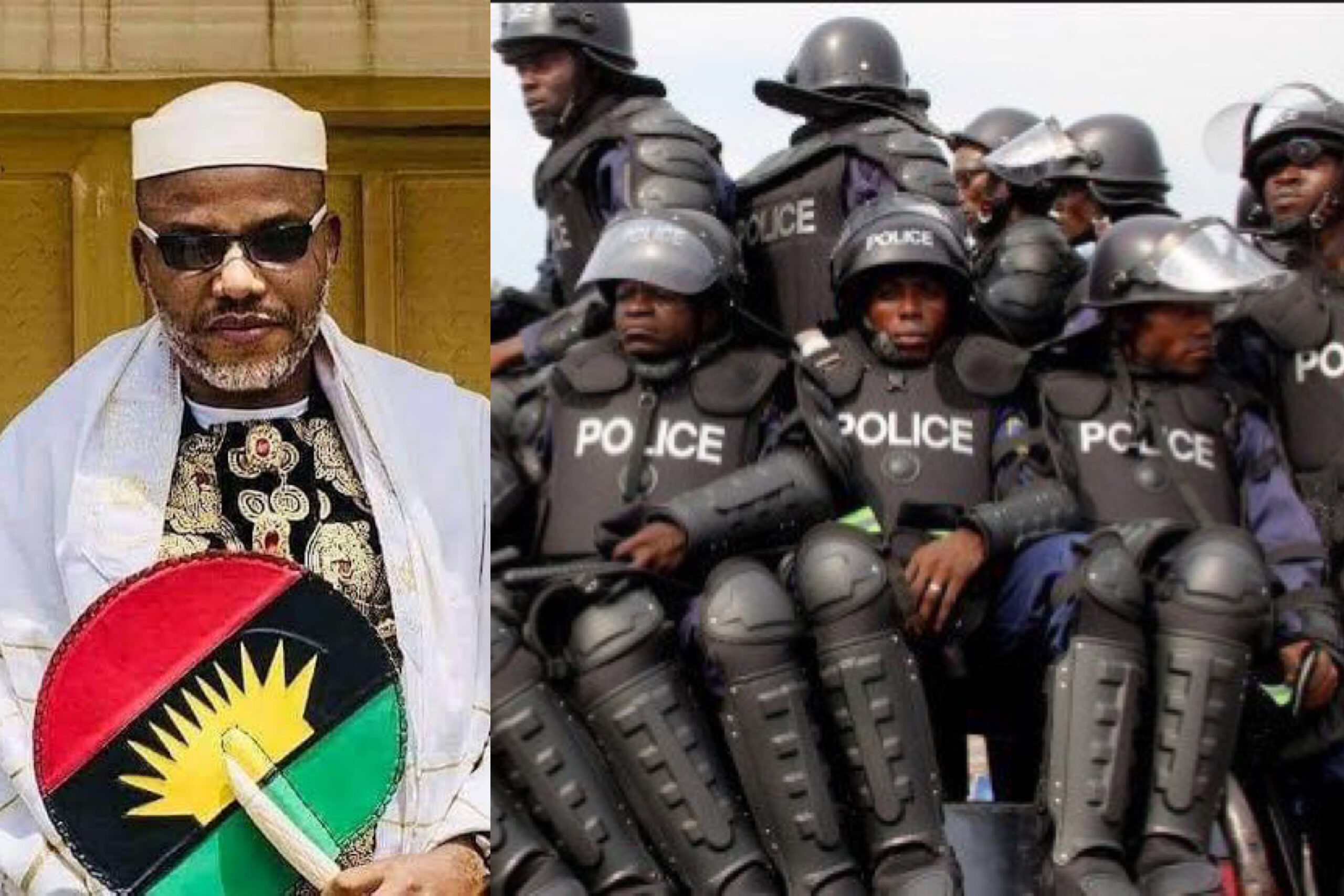 Kanu and riot-ready cops