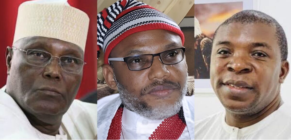 Atiku, Nnamdi Kanu and Temitope Ajayi