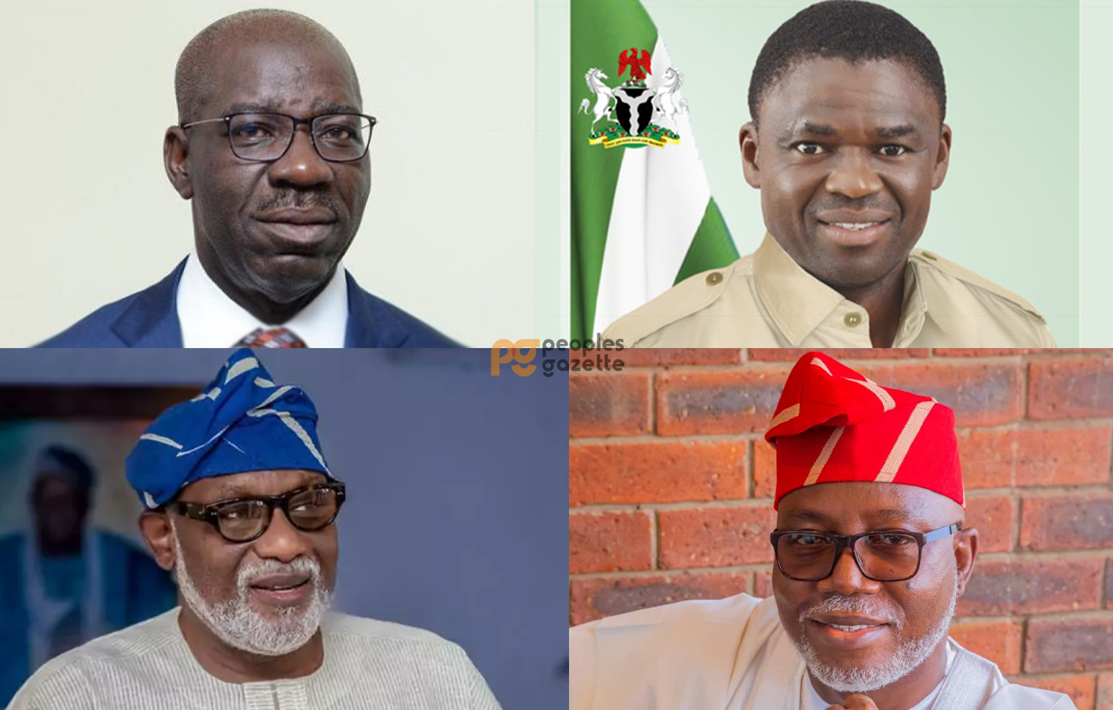 Godwin Obaseki,PHILIP SHAIBU,Rotimi Akeredolu and Lucky Aiyedatiwa