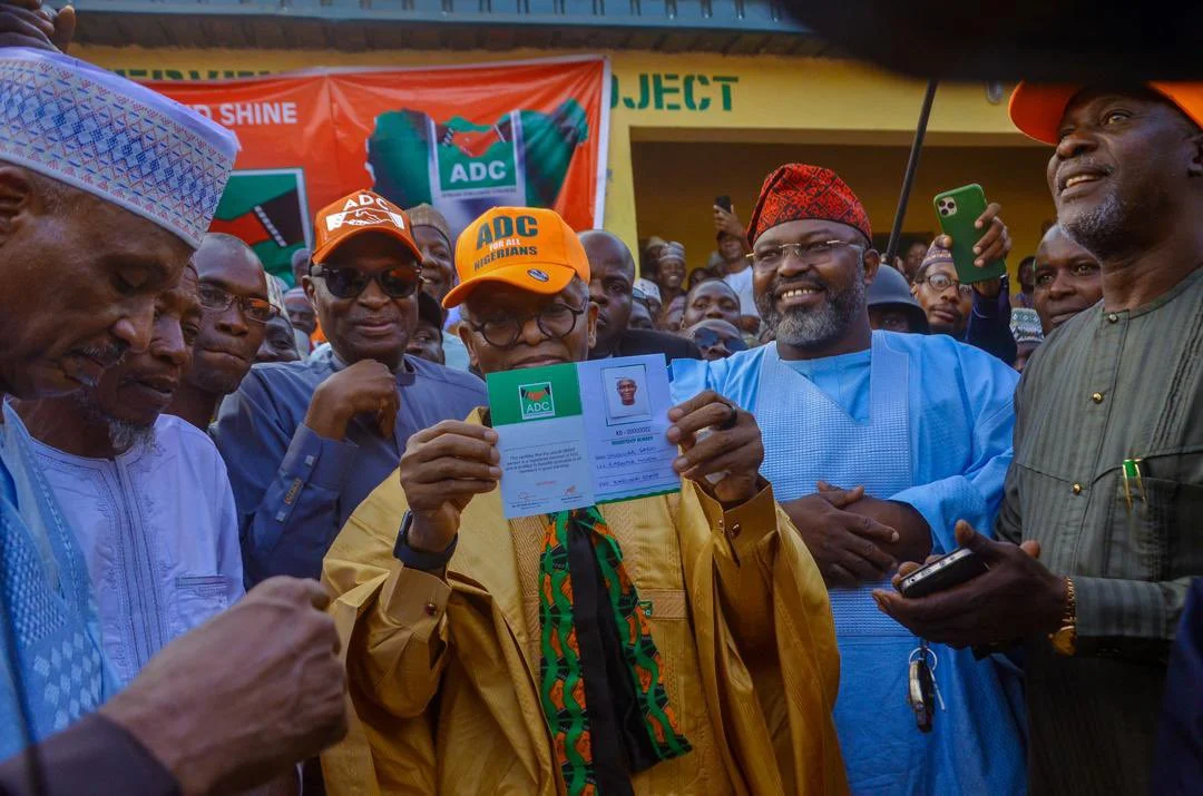 El-Rufai standing with ADC chieftains
