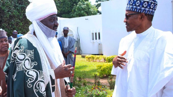 Emir Kano and President Muhammadu Buhari