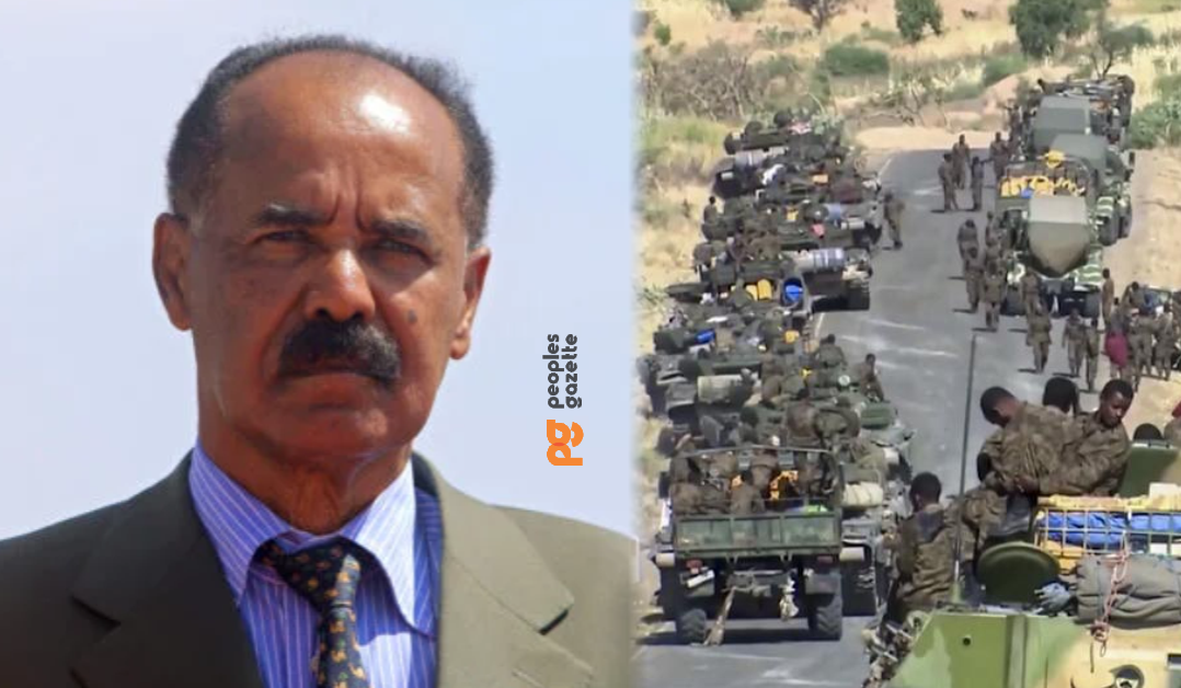 Eritrean President Isaias Afwerki and Eritrean forces