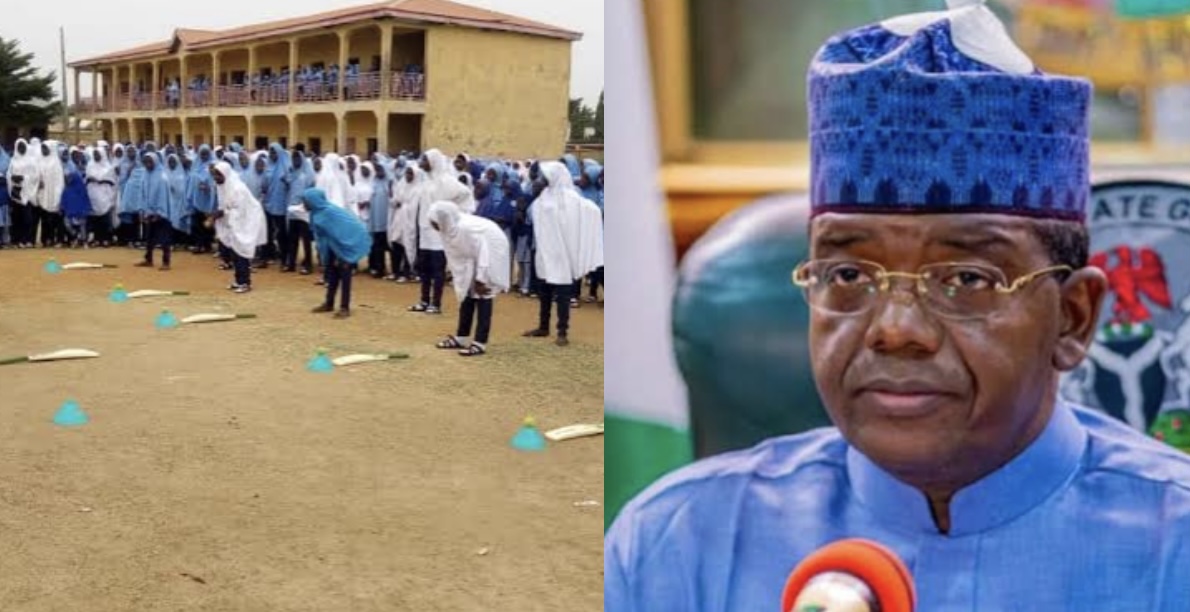 Governor Bello Matawalle and Government Day Secondary School Millennium Quarters used to illustrate the story