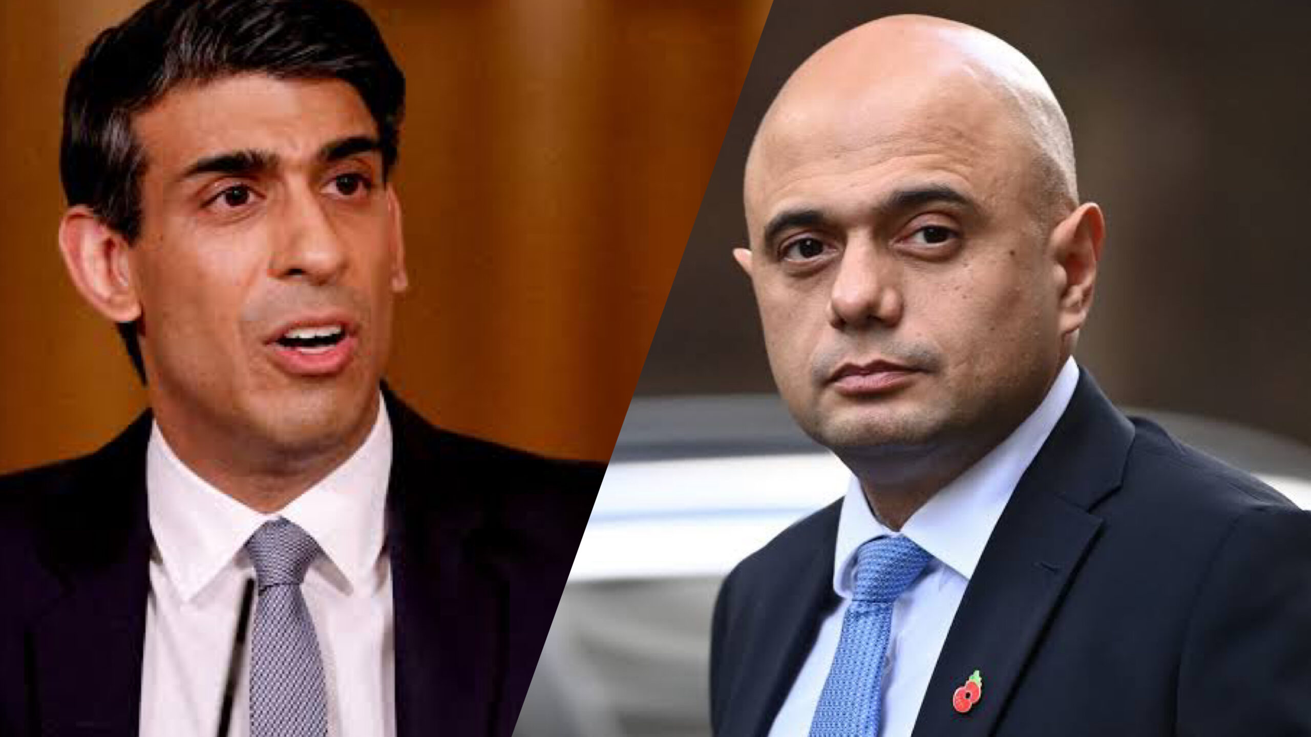 Former finance, health ministers Rishi Sunak and Sajid Javid