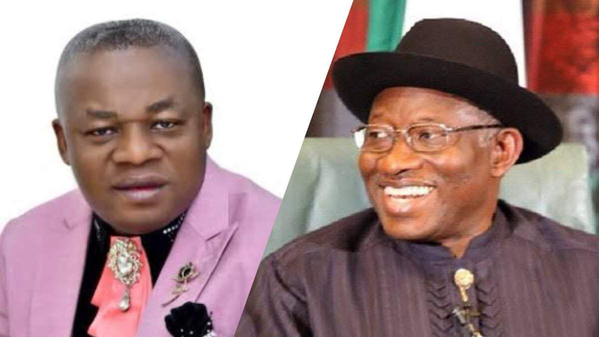 Abuja-based pastor, Felix Aluko and former President Goodluck Jonathan